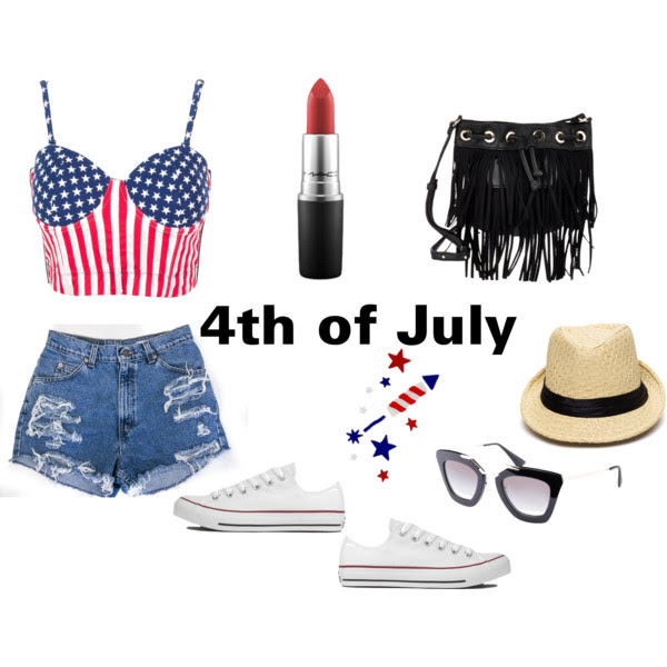Polyvore collage, fourth of July