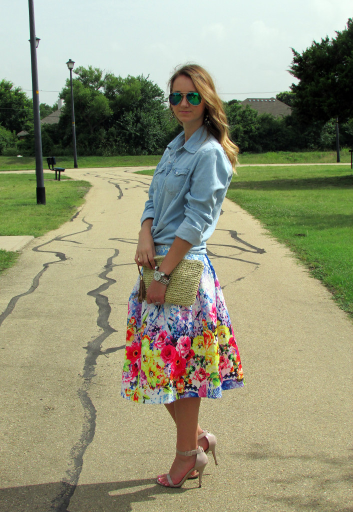 Mikarose Floral Skirt - For The Love Of Glitter