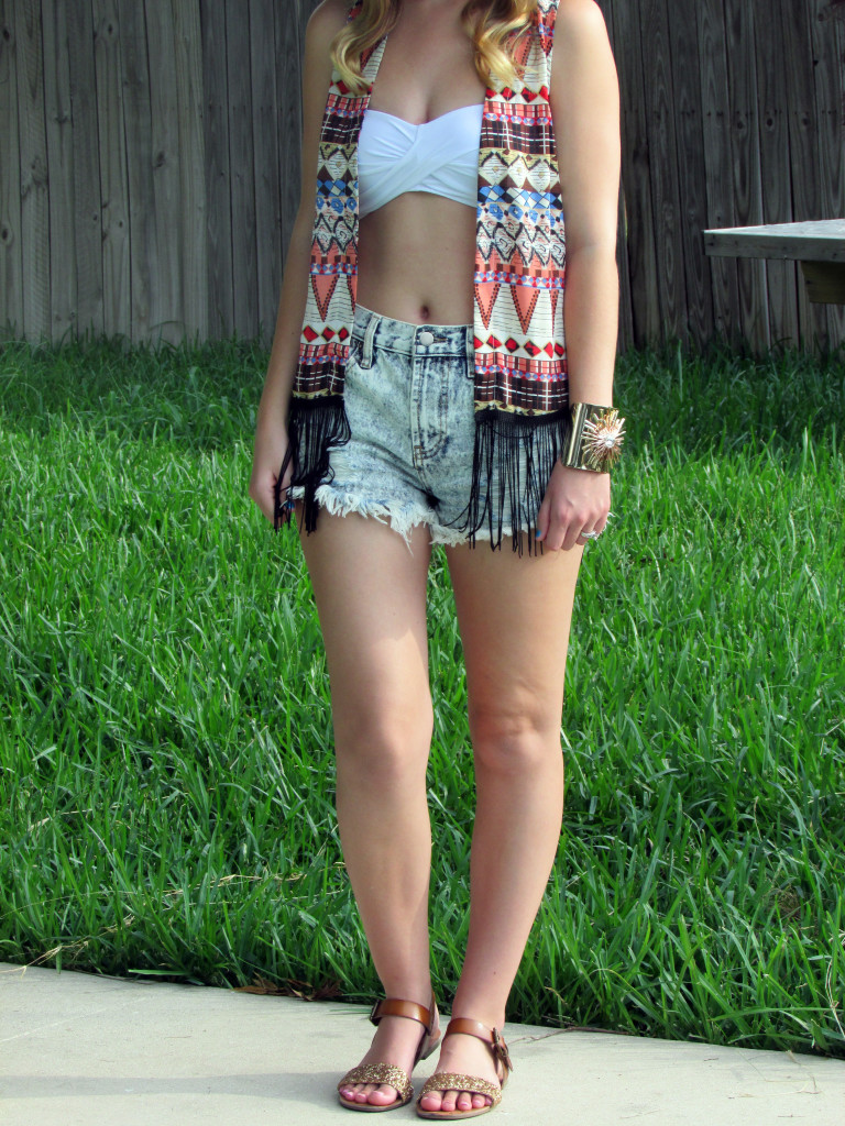 Fringe tank top