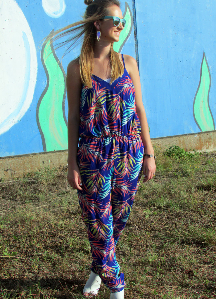 palm tree jumpsuit