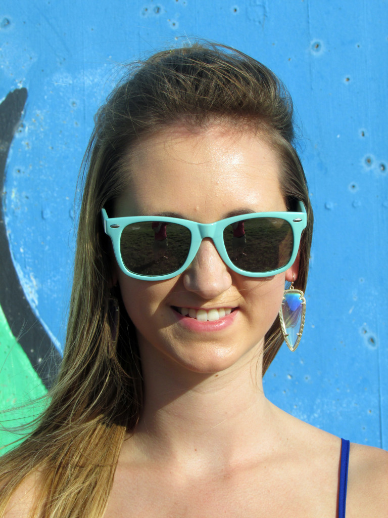 Kendra Scott earrings, Target sunglasses