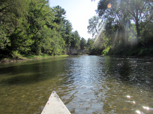 canoeing, Upper Iowa River, river