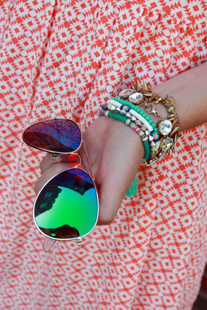 aviators, tassel bracelets, Charlotte Russe