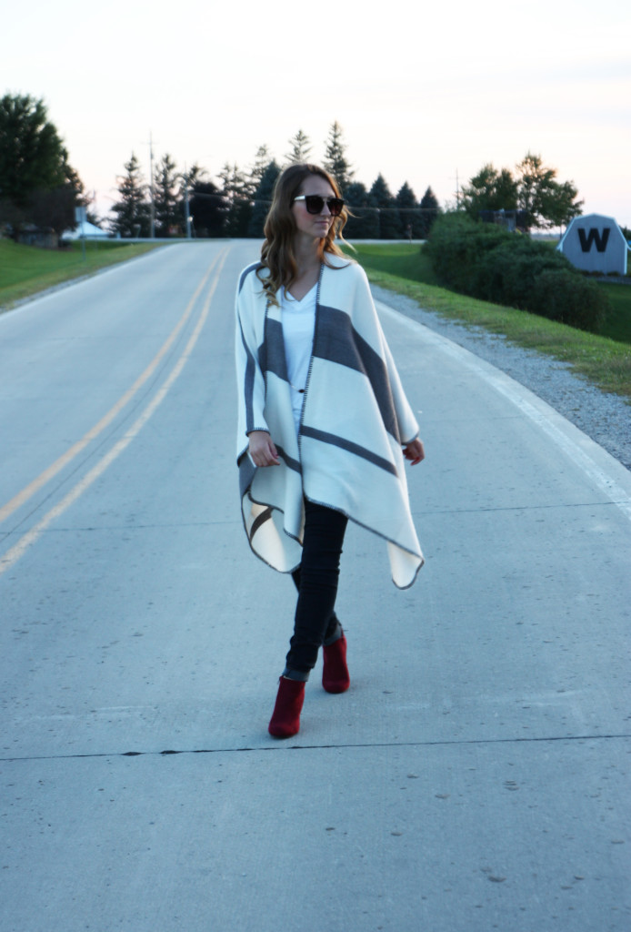 booties, Red Dress Boutique, poncho