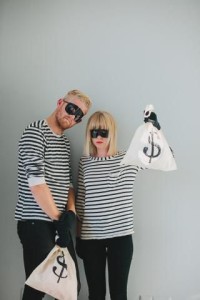 bank robbers, diy, halloween costume