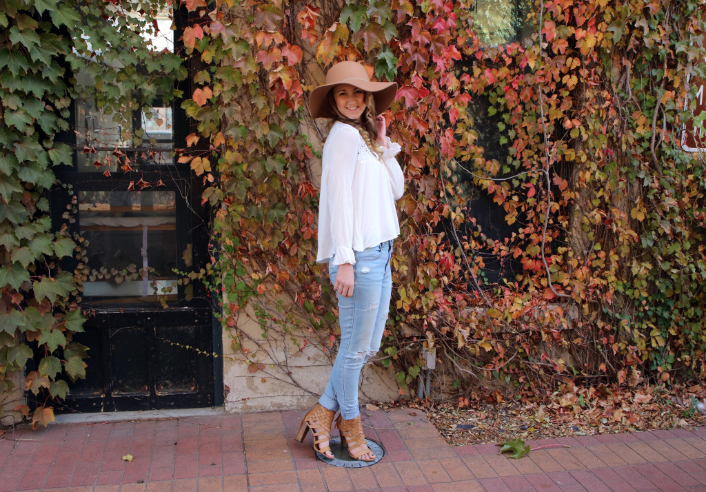 neutral look, H&M, white blouse