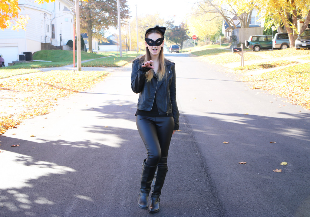 meow, diy cat woman costume, Halloween