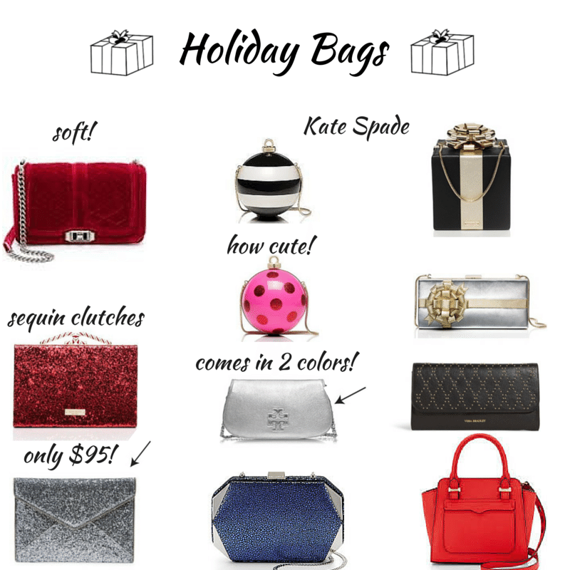 canva collage,holiday bags,Kate Spade