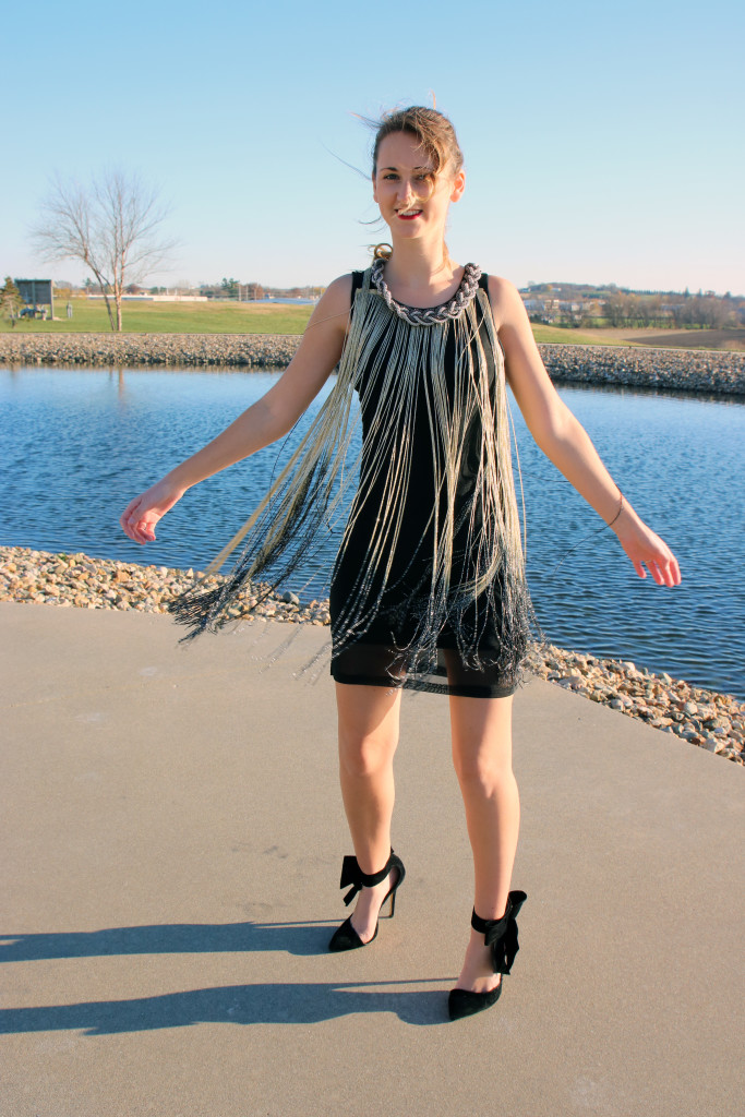 fringe, ombre, Venus dress