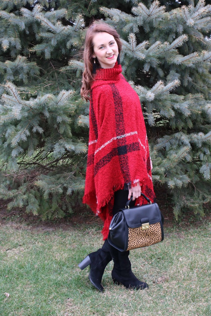 plaid poncho, Vera Bradley