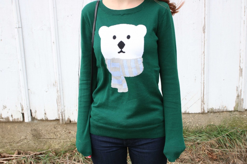 Loft, polar bear Christmas sweater