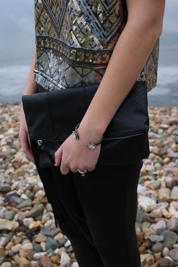 Loren hope cuff, Express fringe clutch