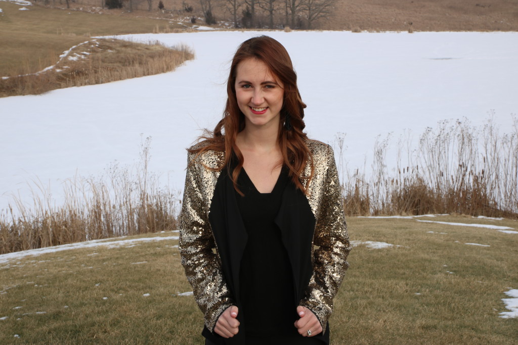 SheIn, sequin blazer