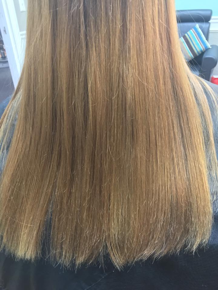 split end treatment, Salon M, Coralville, Iowa, hair 