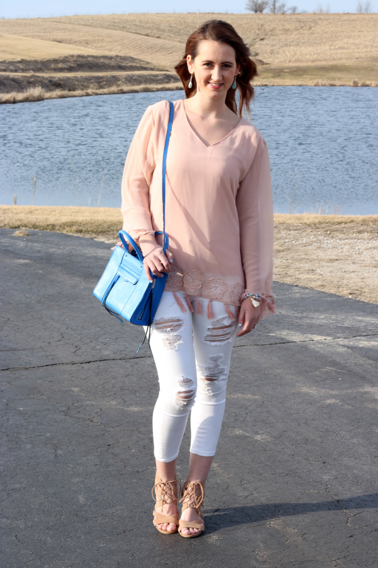 pastel pink, Rebecca Minkoff mini tote