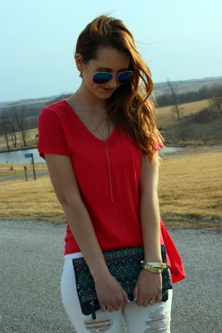 Express lo-hi top, Express clutch, spring look