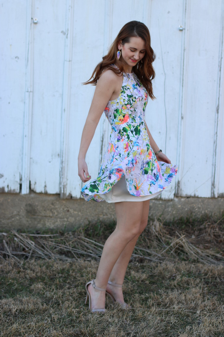 twirling, Express, Spring, floral print