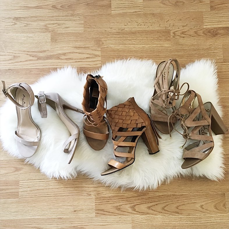 nude sandals, dolce vita, lace up sandals, Sam Edelman