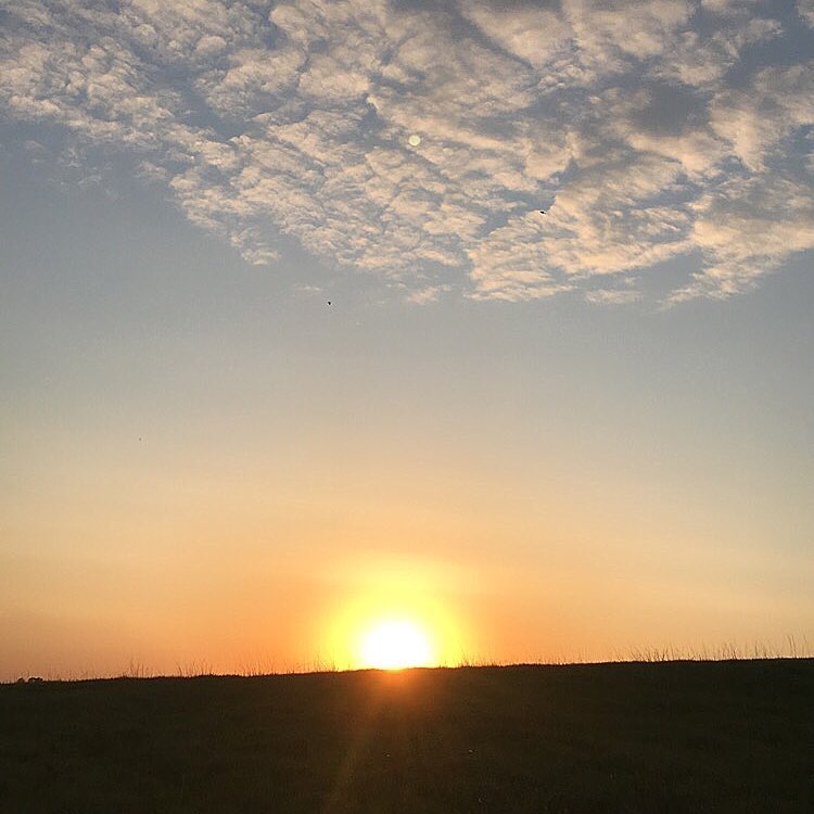 Iowa sunset, sunsets, orange sky, sun 