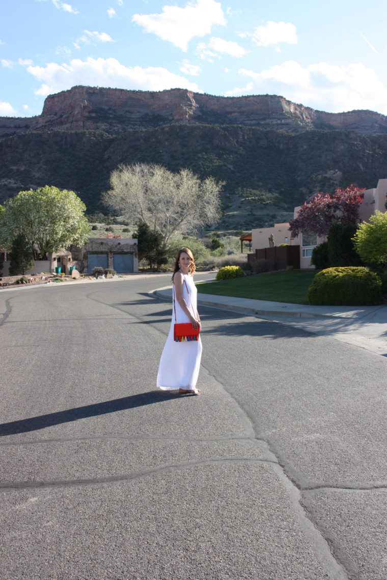 Colorado National Monument, Colorado, Express pleated maxi dress, travel blogger, Spring look
