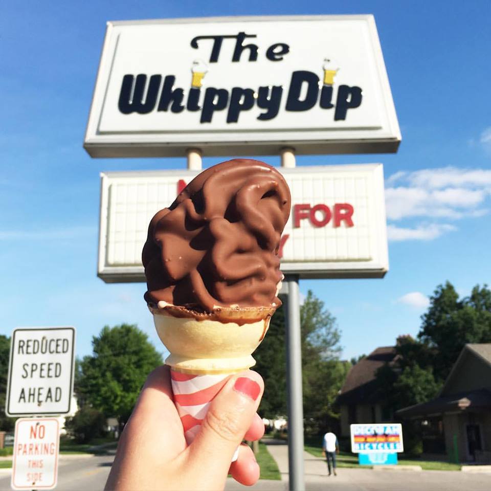 The Whippy Dip, chocolate dipped ice cream, summer, camping, Decorah, Iowa