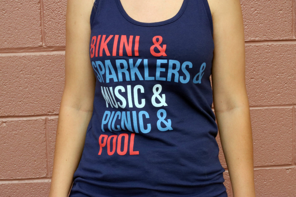bikini, sparklers, music, picnic, pool, red, white, and blue