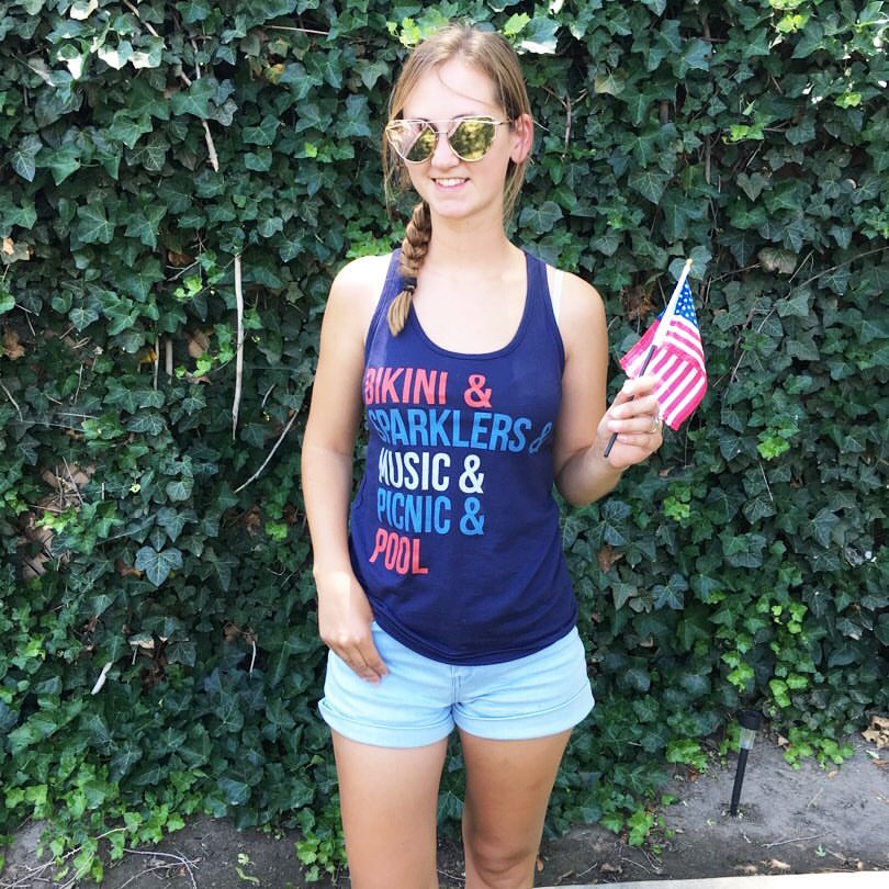 USA, american flag, fourth of July, sparklers, pool, picnic, music