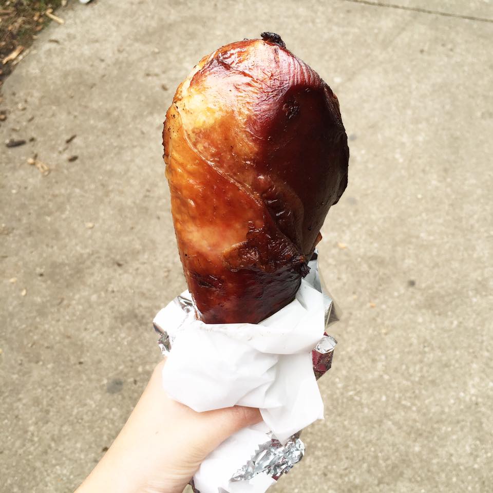 chicken leg, Iowa State Fair, 2016