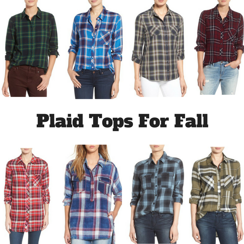 plaid tops, fall, Nordstrom tops