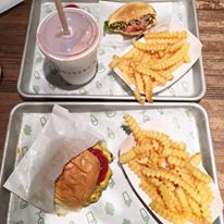 Shake Shack, NYC, hamburger, fries
