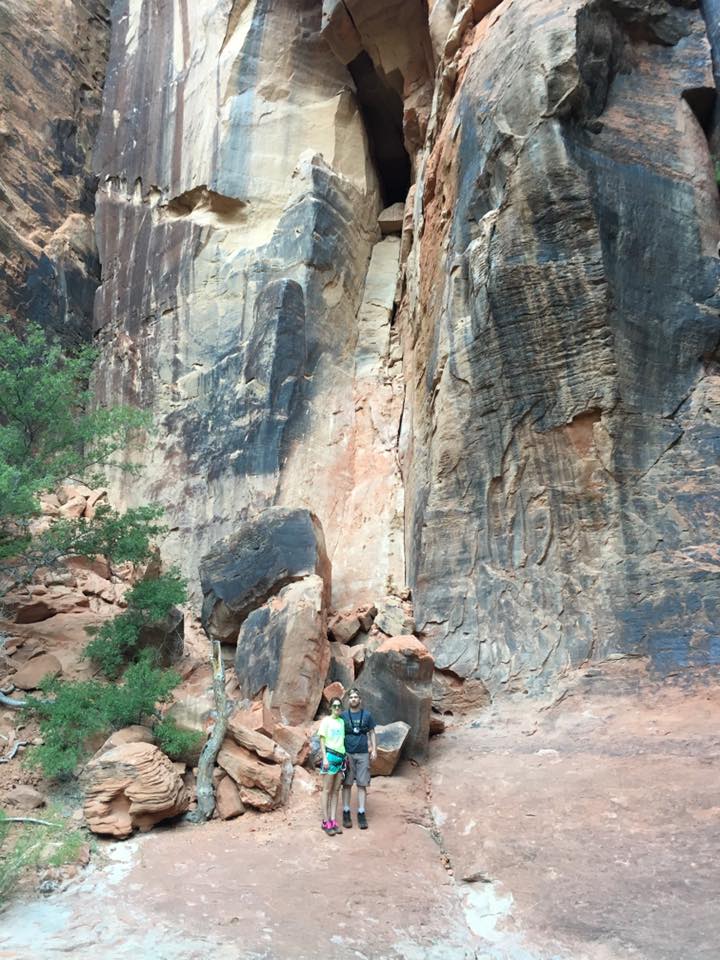 couple's trip, rappelling, St. George, Utah, vacation