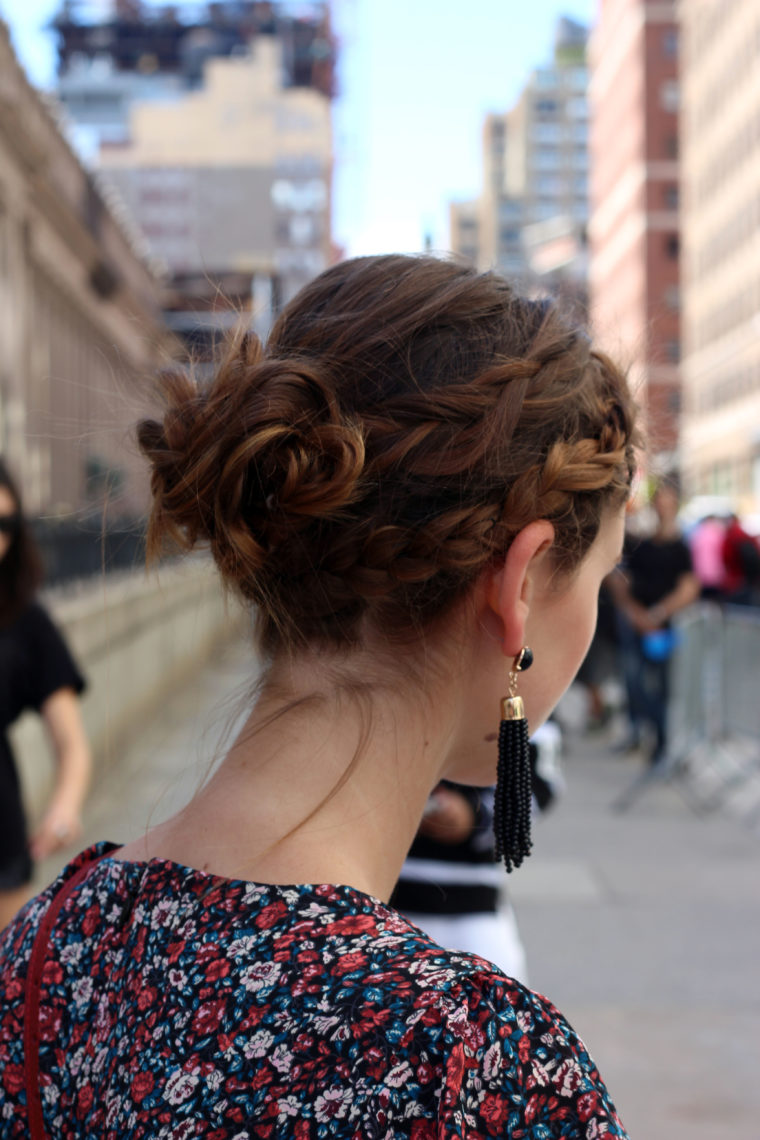 braid bun, Tresemme, Moynihan Station, New York