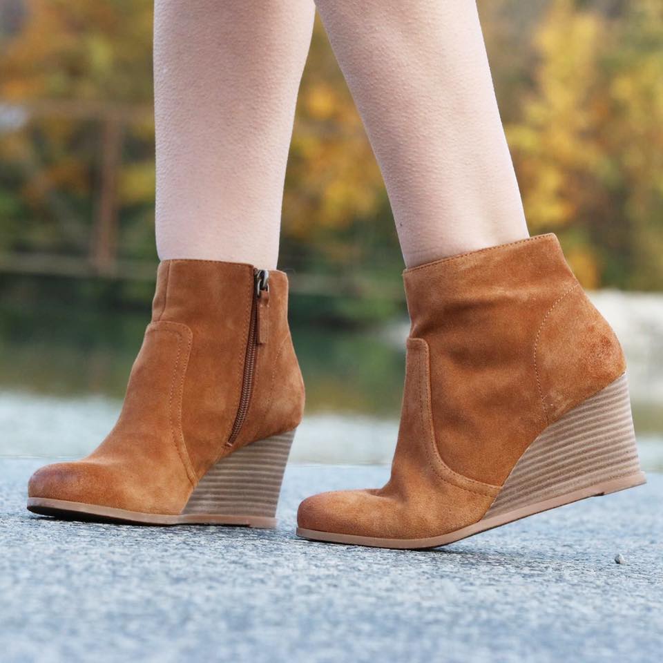 suede booties, brown booties, wedge booties, Nordstrom