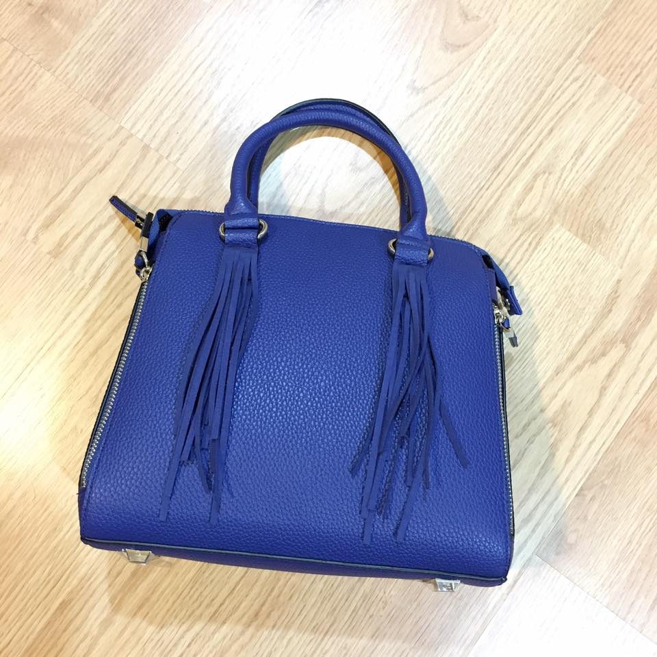 Oliver Bilou bag, blue bag, tassels