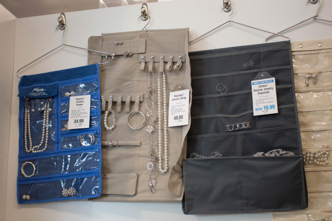 The Container Store, grand opening, preview tour, Des Moines, Iowa, jewelry organizer, jewelry holder