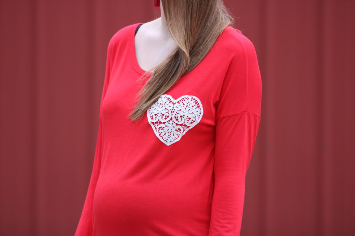 for the love of glitter, women's fashion, vday top