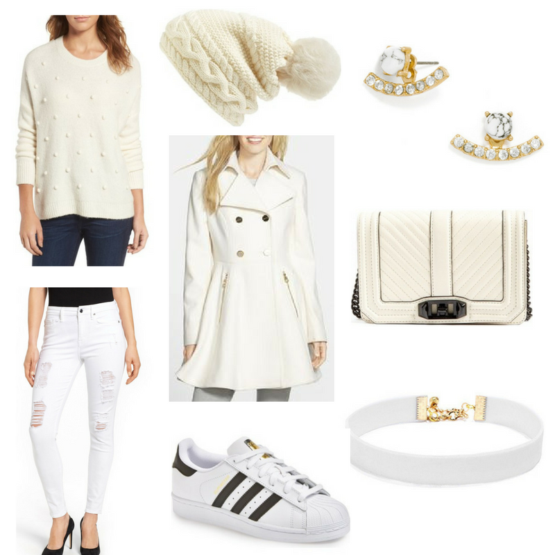 White on white is such a pretty combo to wear in the winter time.