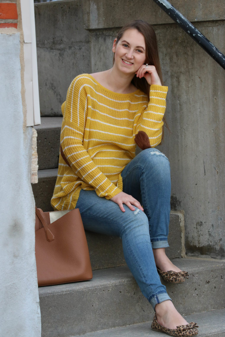 for the love of glitter, women's fashion, mustard yellow top
