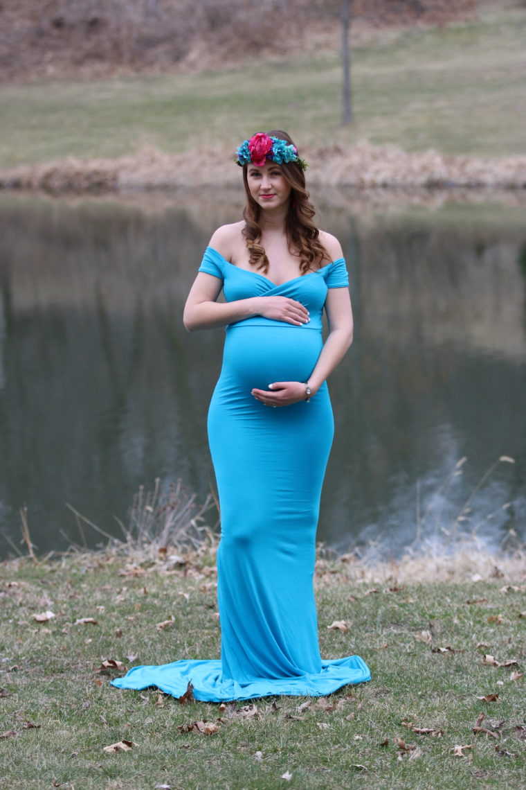 for the love of glitter, maternity photos, maternity gown, maternity dress
