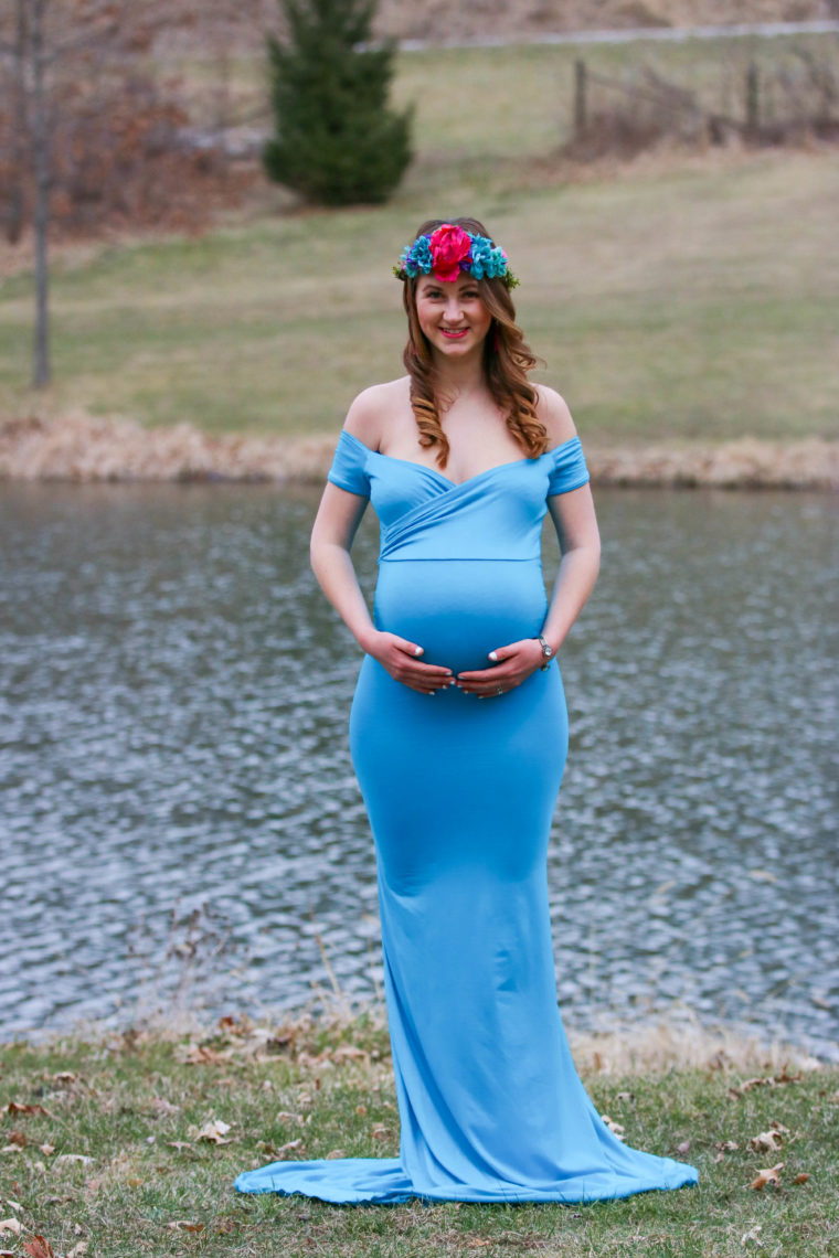 maternity photos, maternity gown, maternity style, Sew Trendy Accessories