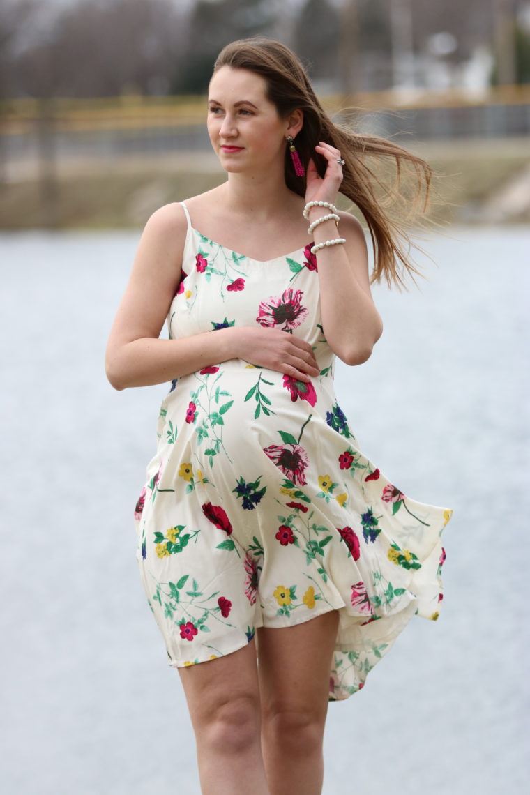 for the love of glitter, women's fashion, floral dress, Easter dress spring style 
