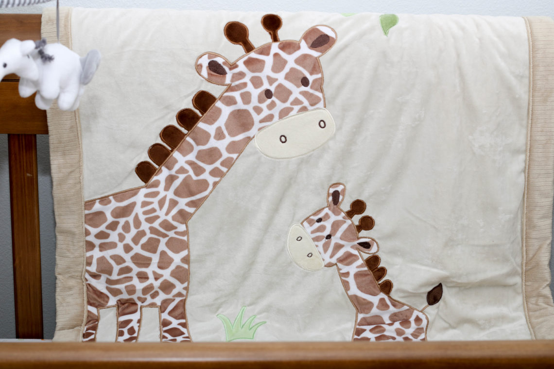 for the love of glitter, giraffe blanket, safari nursery