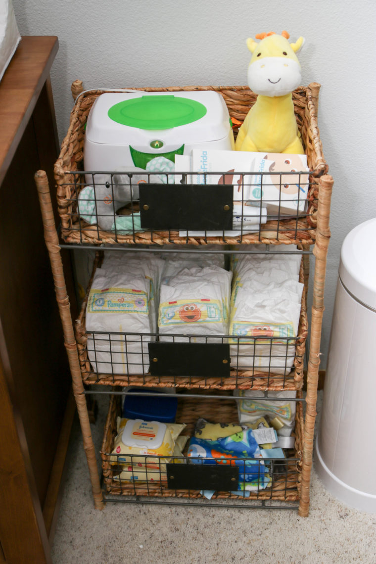 for the love of glitter, diaper organizer, safari nursery