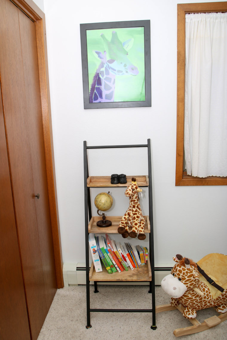 for the love of glitter, giraffe print, safari nursery