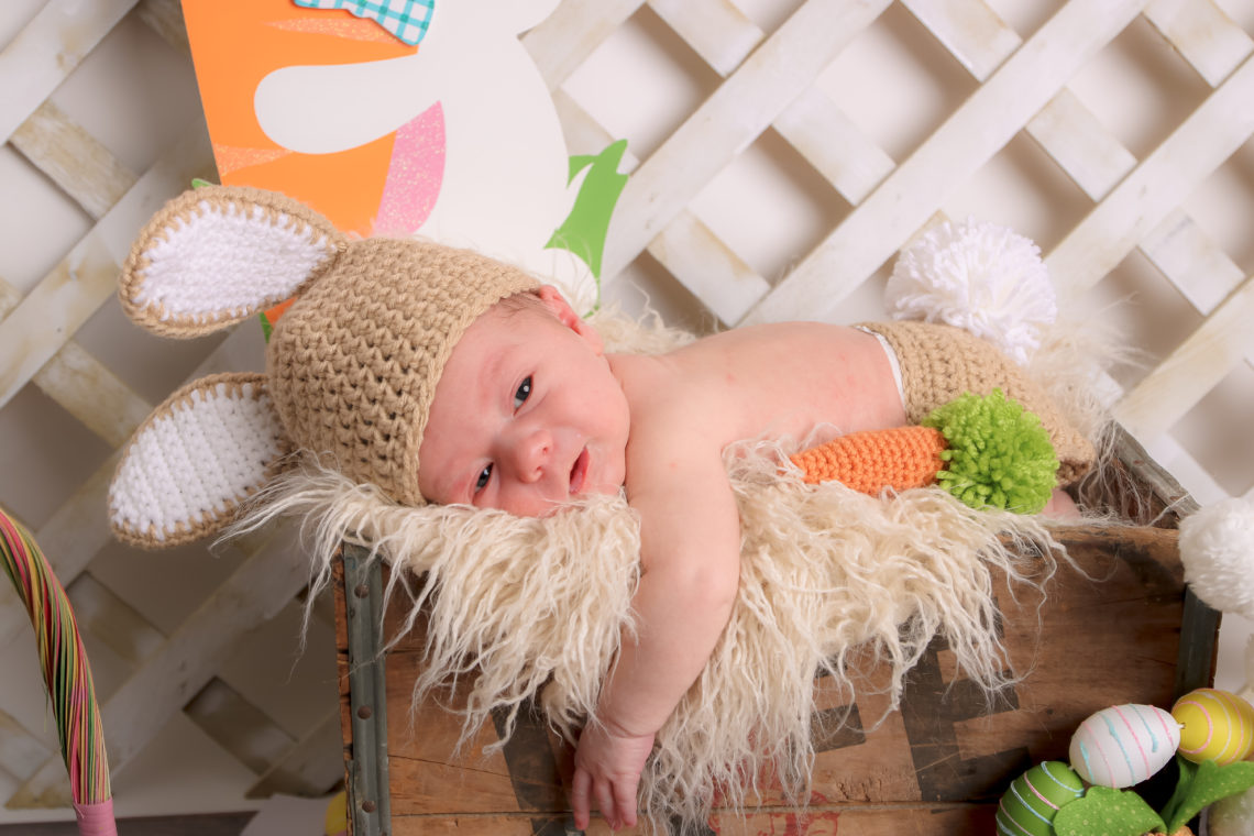 for the love of glitter, newborn photos, newborn easter bunny outfit