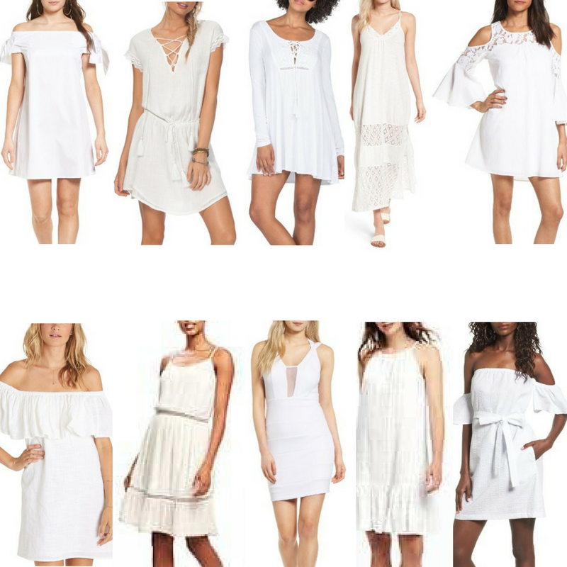 midwest blogger, for the love of glitter, white dresses, lace dresses, ruffle dresses, off the shoulder dresses, white dresses under $50