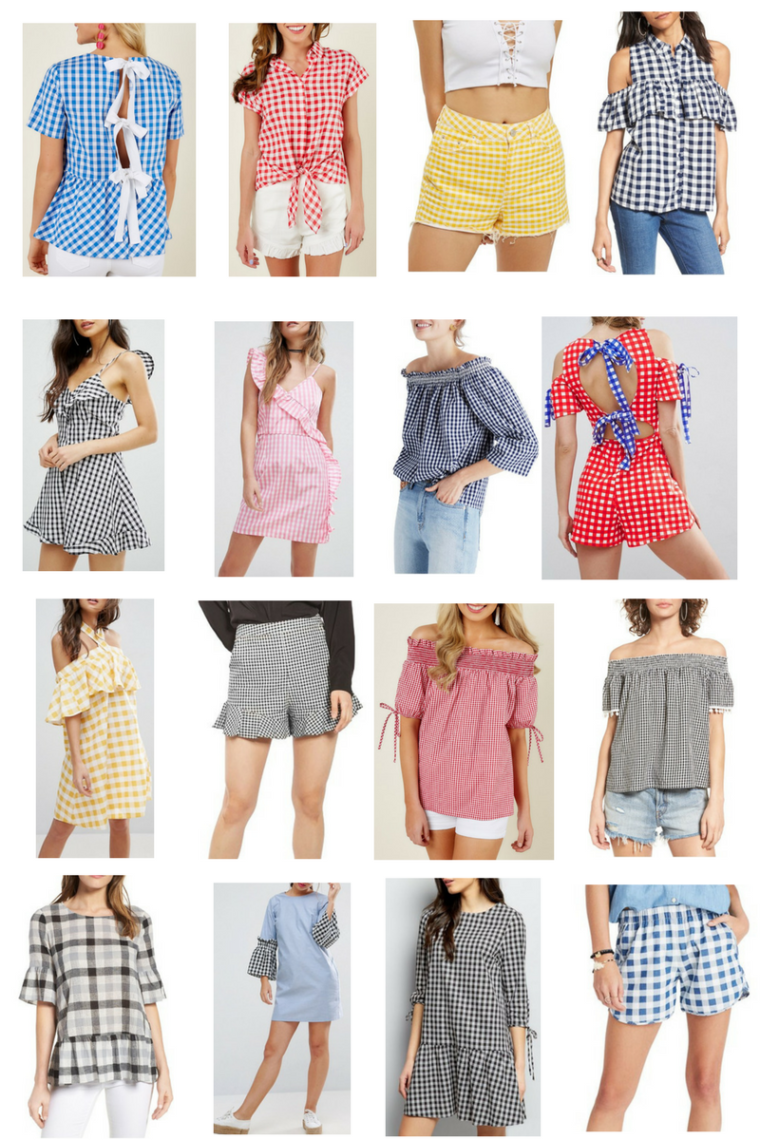 for the love of glitter, gingham dress, gingham shorts, gingham romper