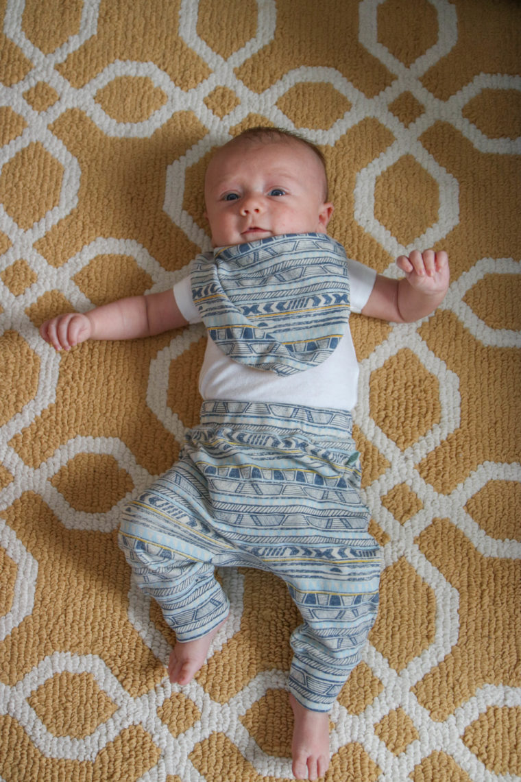 Finn + Emma, baby boy clothing, tribal stripe pants