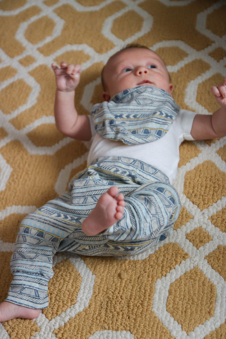 baby boy clothing, tribal stripe pants