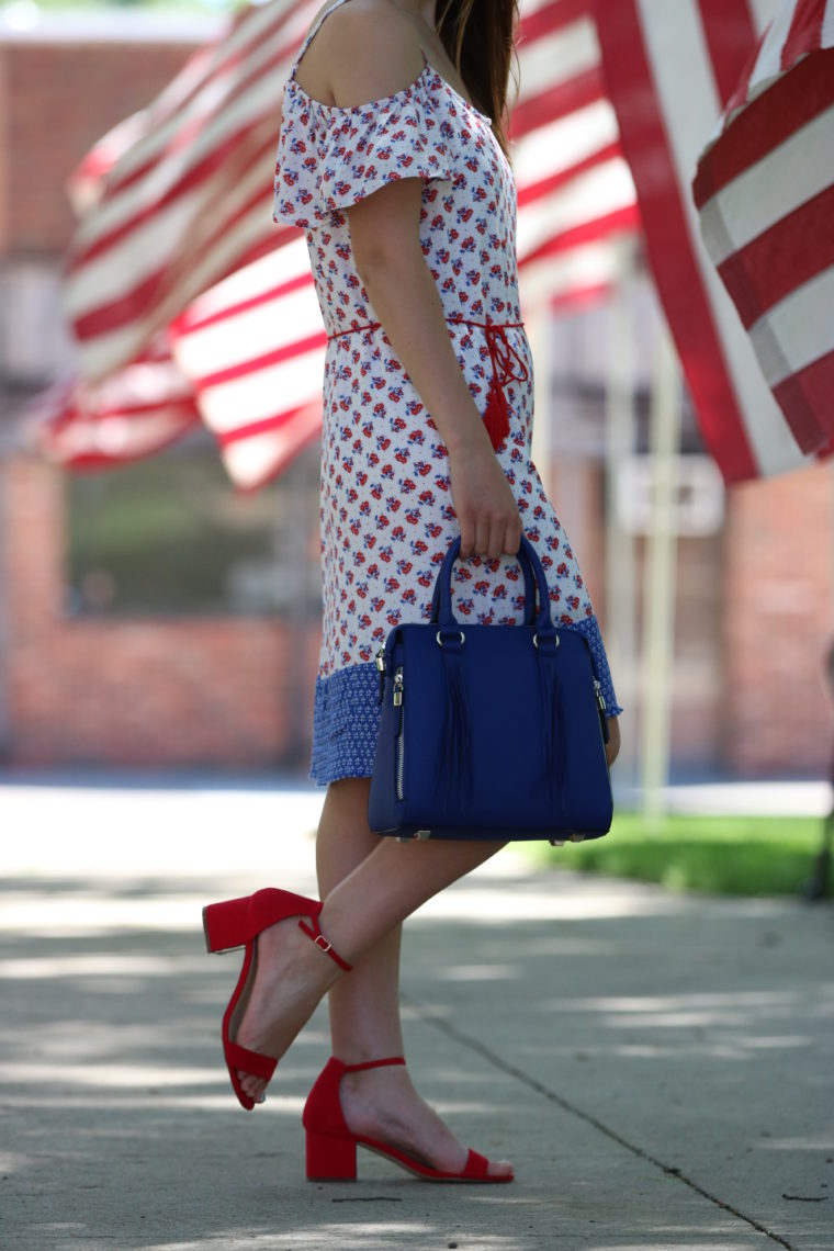 for the love of glitter, red, white and blue outfit women's fashion